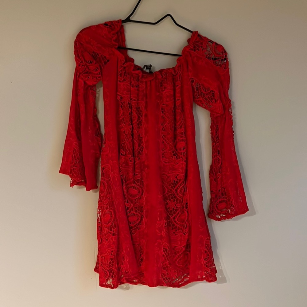 For love & lemons off shoulder dress